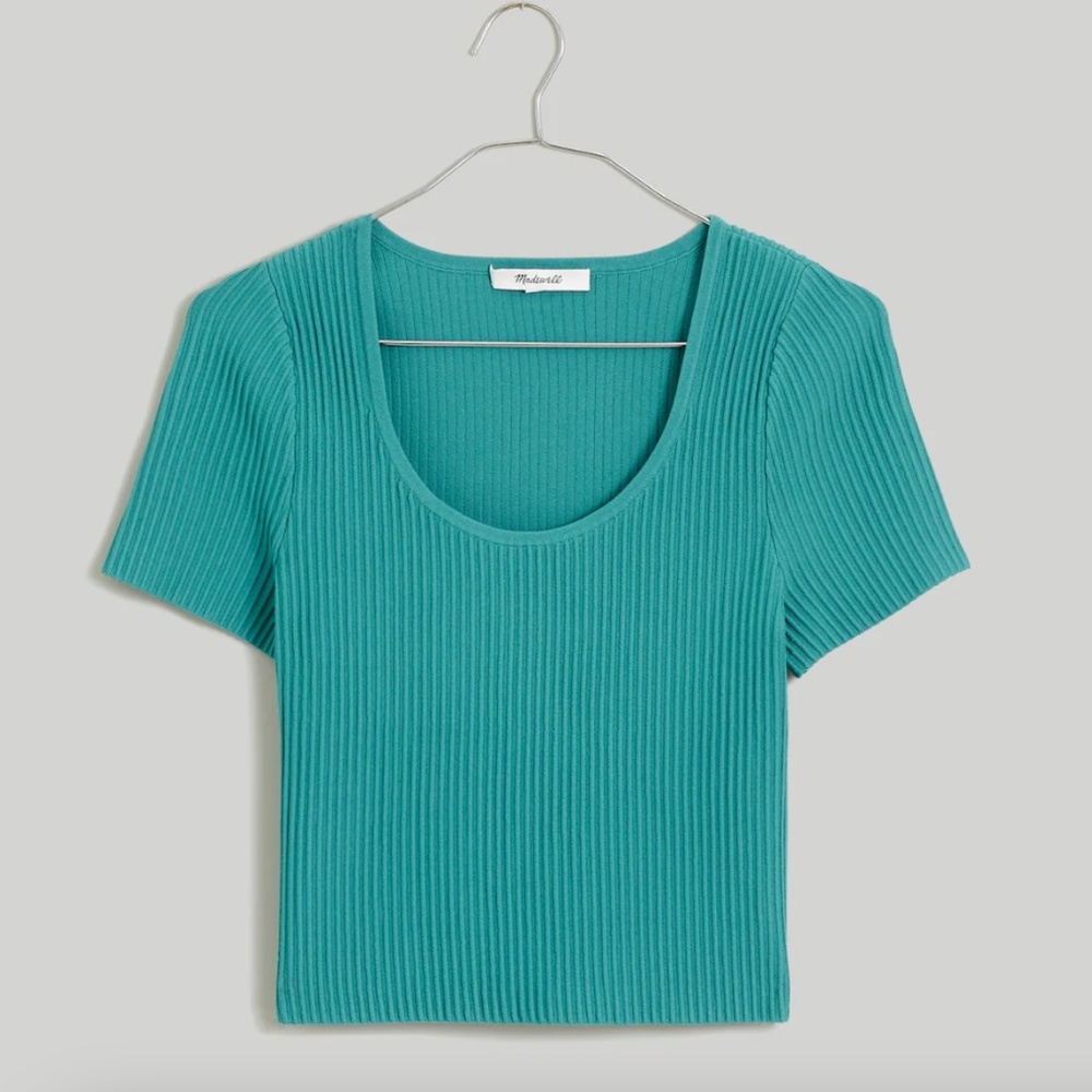 Madewell Ottoman Crop Sweater Tee XXS
